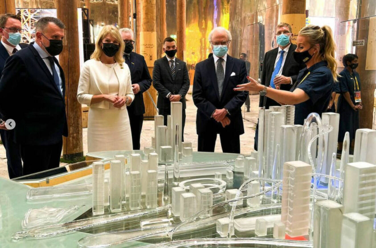 Kungen utrikeshandelsminister Anna Hallberg World Expo 2020 Dubai