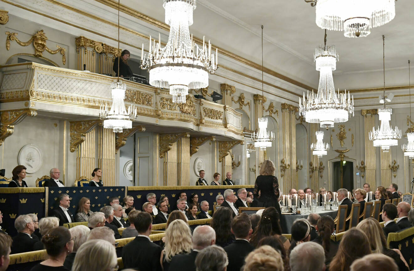 Svenska Akademiens högtidssammankomst 2021 i Börssalen