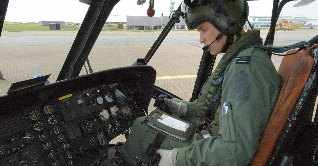 Prins William pilot helikopter