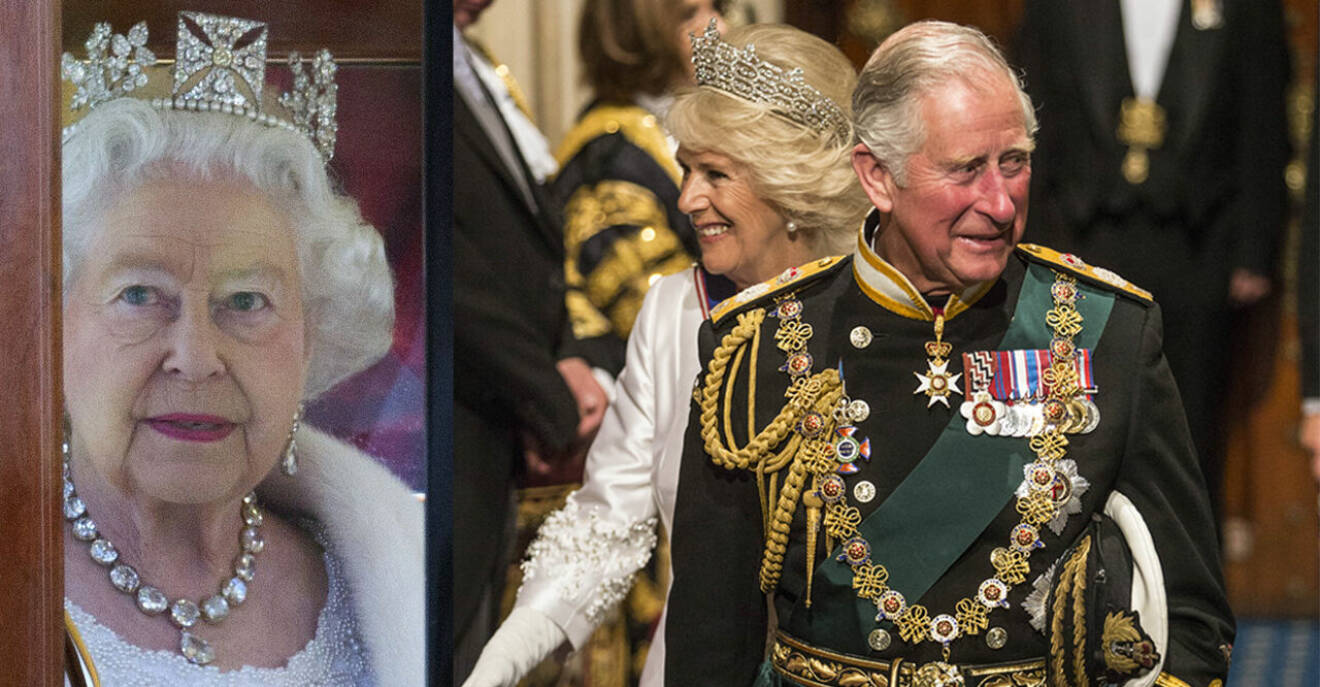 Drottning Elizabeth Prins Charles och Camilla