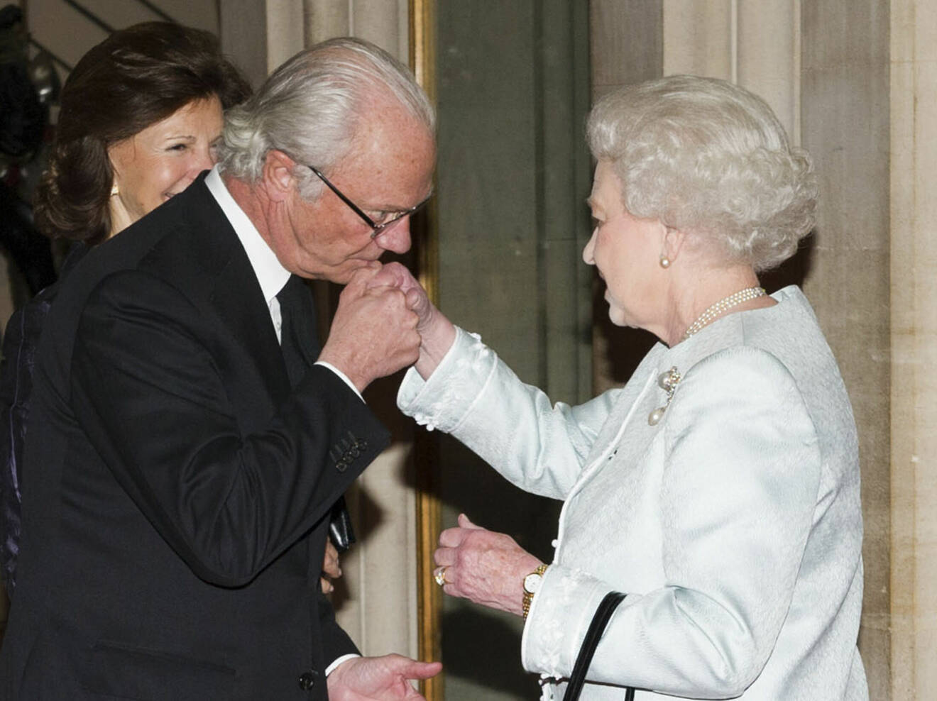 Kungen kung Carl Gustaf och drottning Elizabeth
