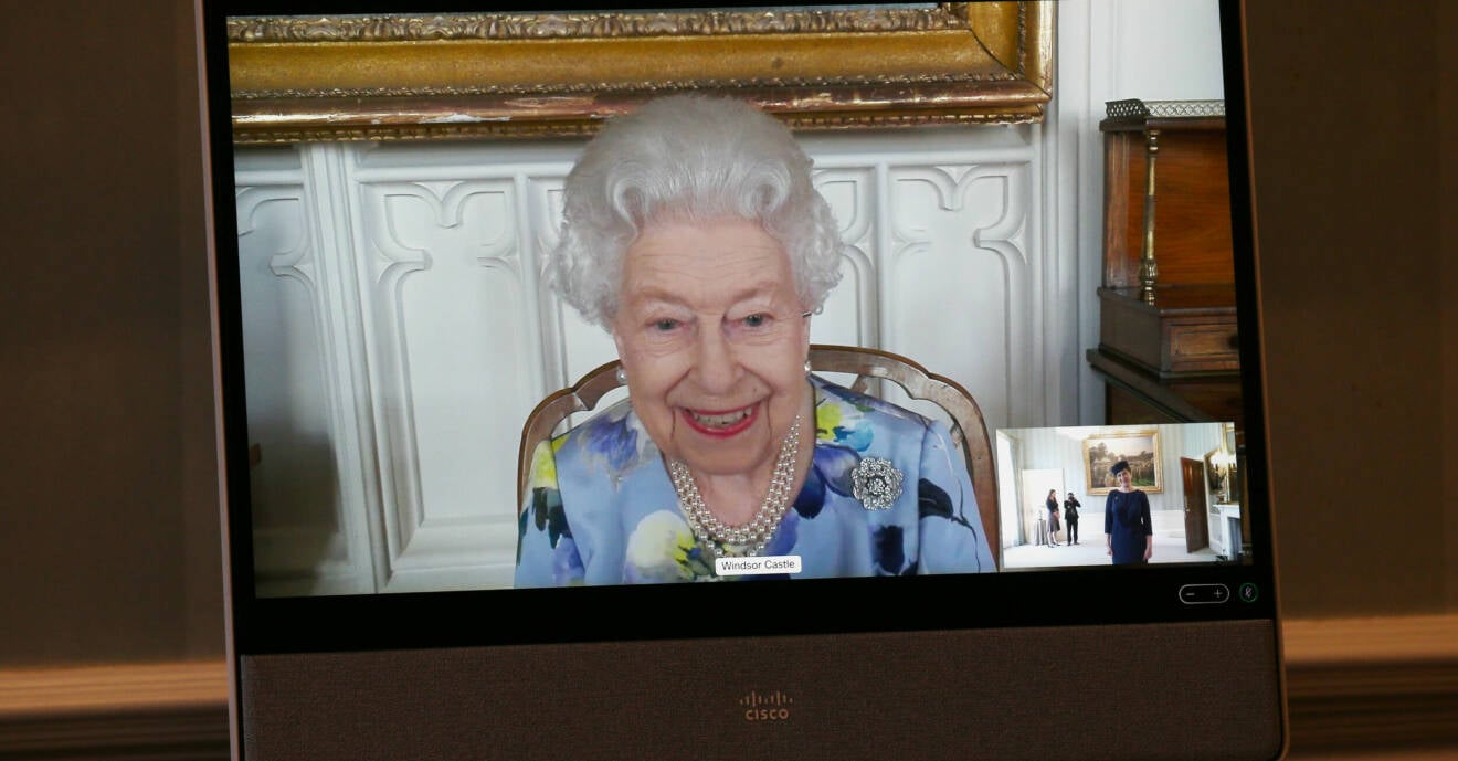 Drottning Elizabeth virtuell audiens