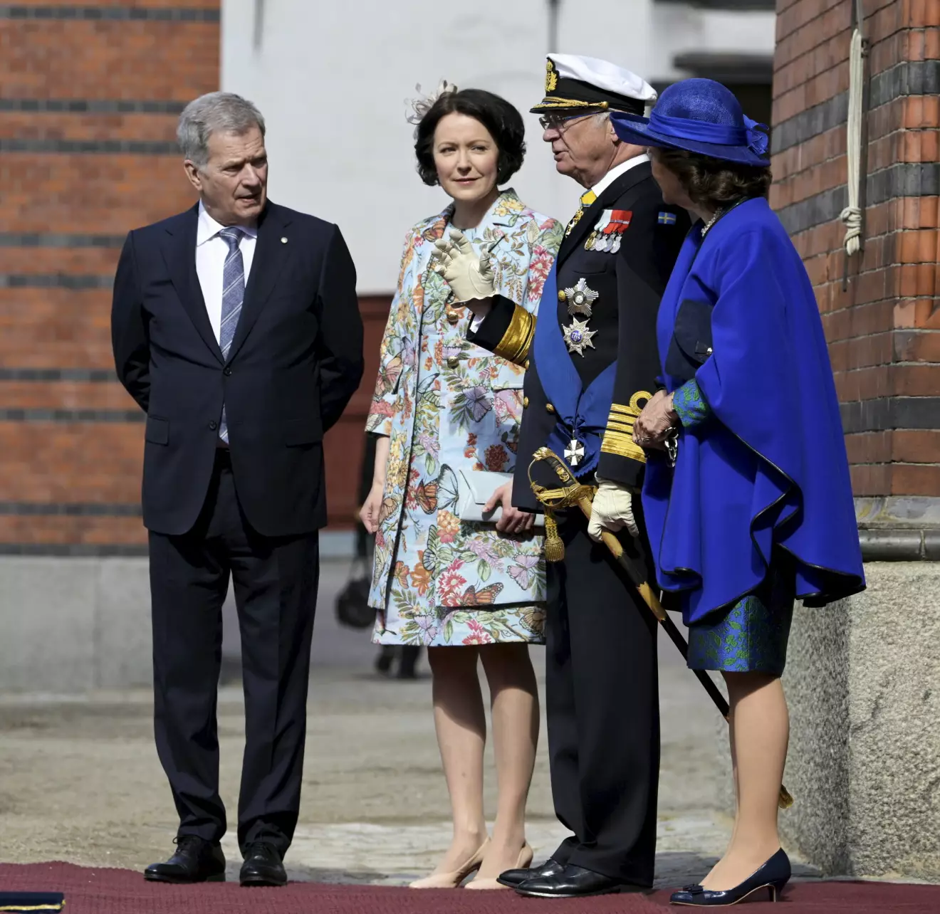 Statsbesök från Finland president Sauli Niinistö med sin fru Jenni Haukio gästar svenska kungaparet