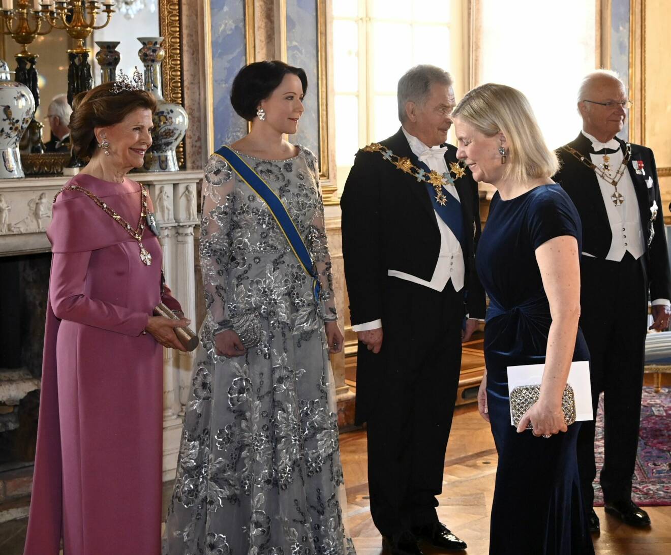 Statsminister Magdalena Andersson på kungamiddag 2022
