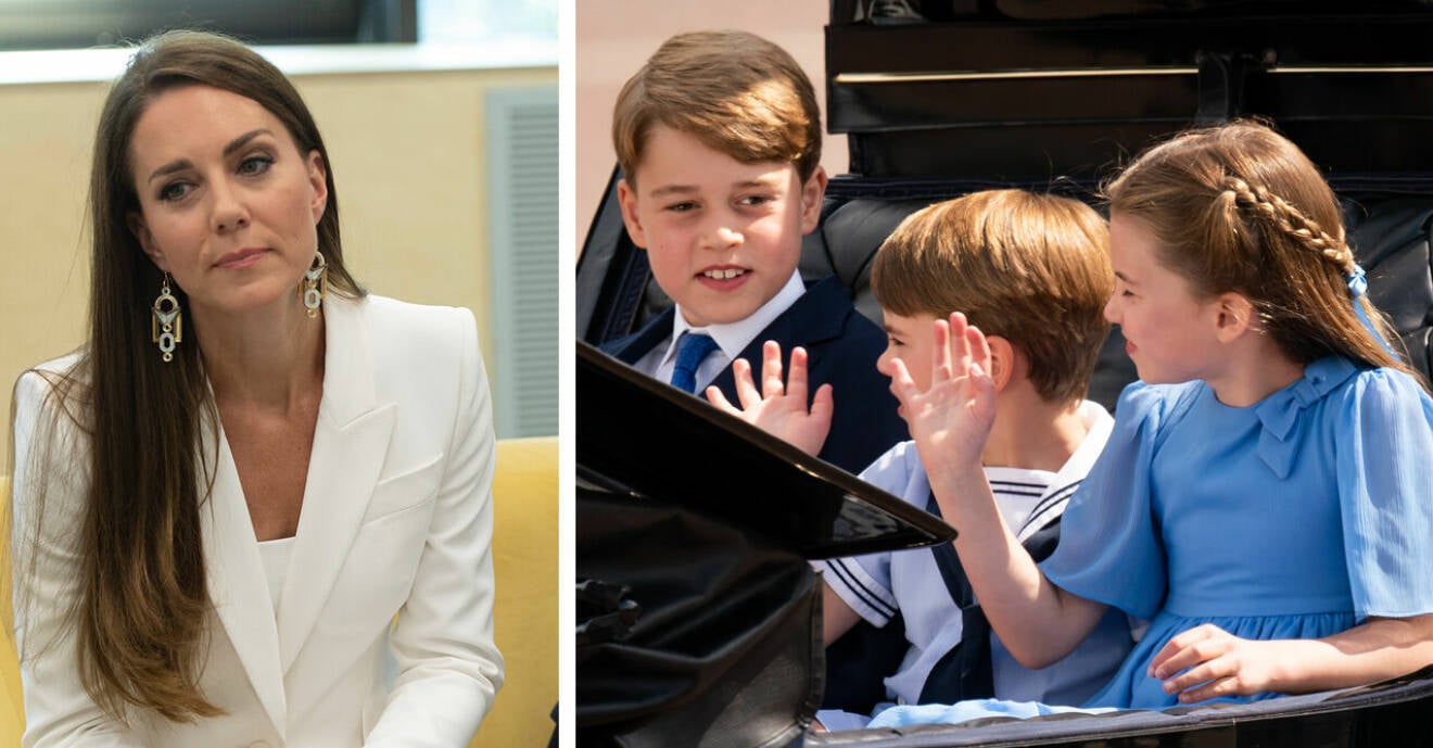 Kate Middleton, prins George, prins Louis och prinsessan Charlotte