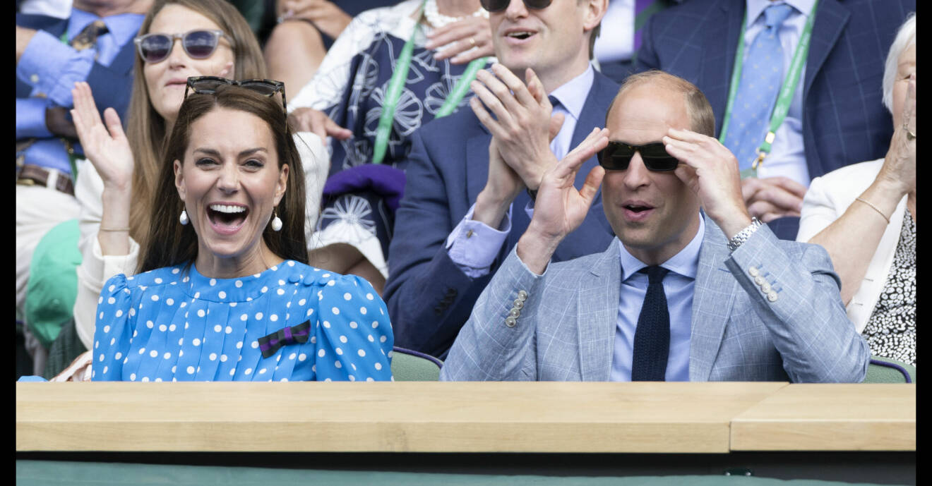 Kate Middleton och prins William på Wimbledon