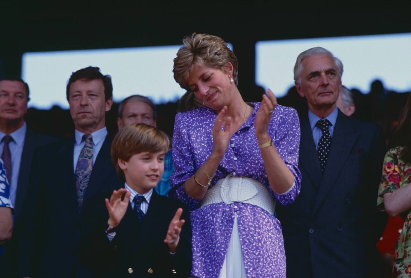 Prins William och prinsessan Diana, Wimbledon 1991