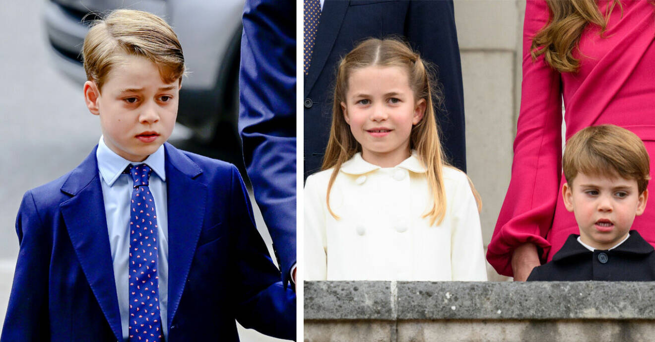 Prins George, prinsessan Charlotte och prins Louis