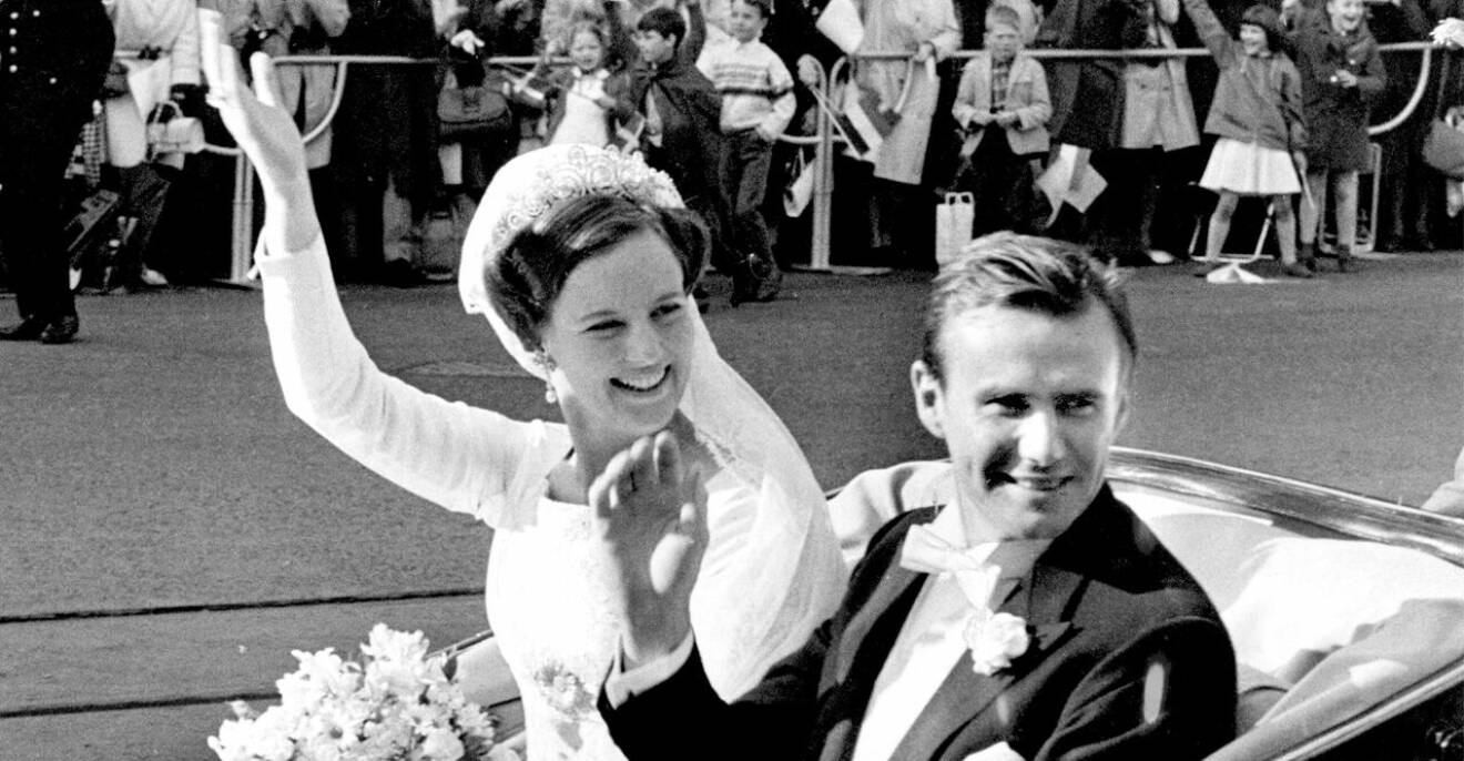 Drottning Margrethe och prins Henrik har gift sig. Foto: TT