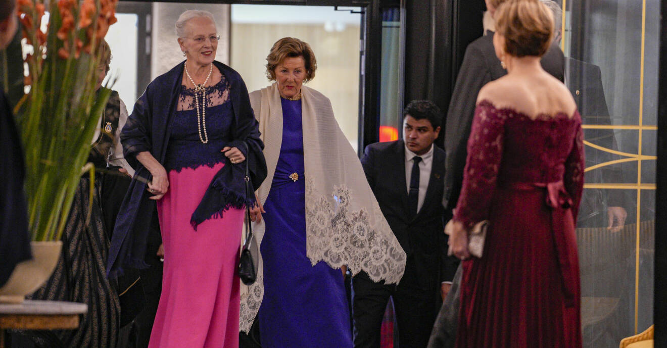 Drottning Margrethe och drottning Sonja
