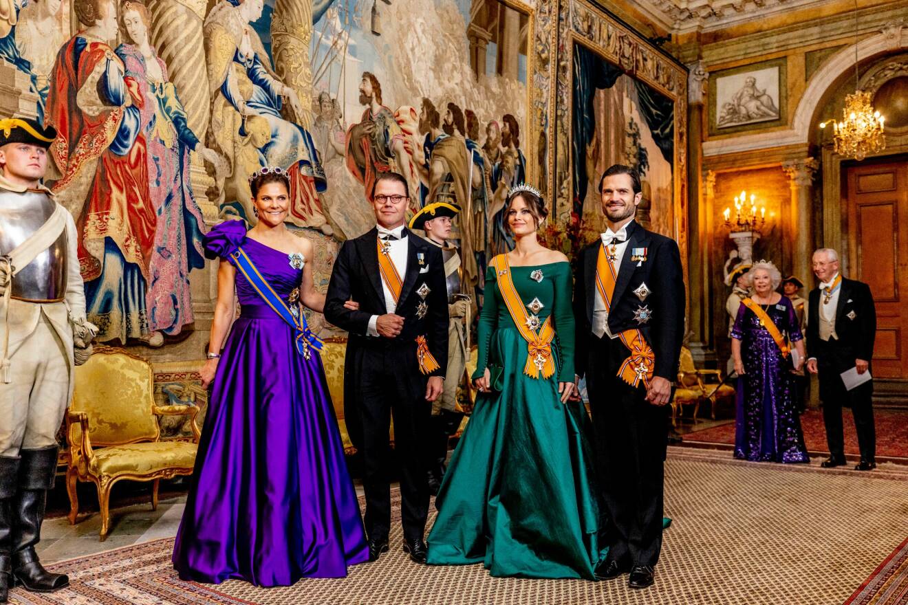 Statsbesök Nederländerna Holland: Kronprinsessan Victoria och prins Daniel med prinsessan Sofia och prins Carl Philip