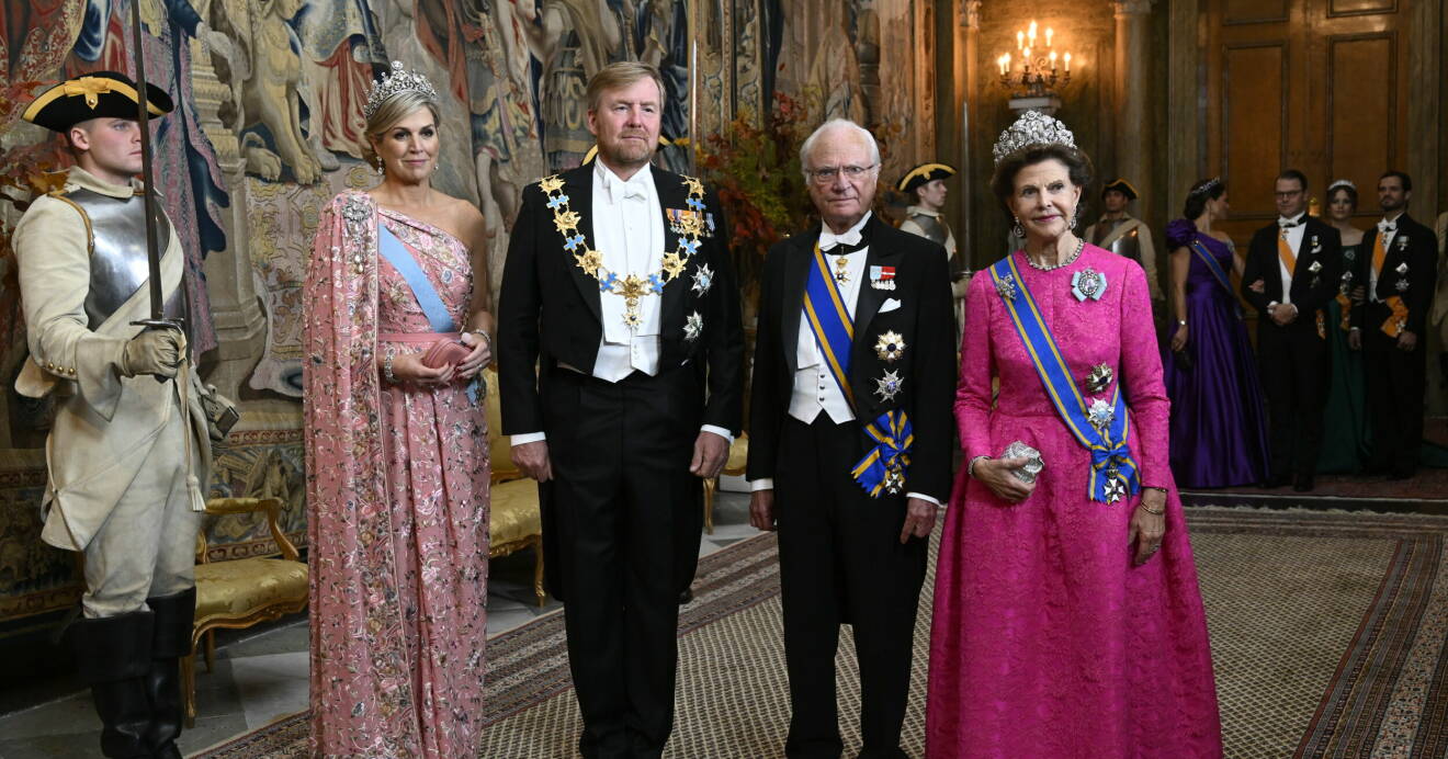 Drottning Maxima, kung Willem-Alexander, kung Carl Gustaf och drottning Silvia
