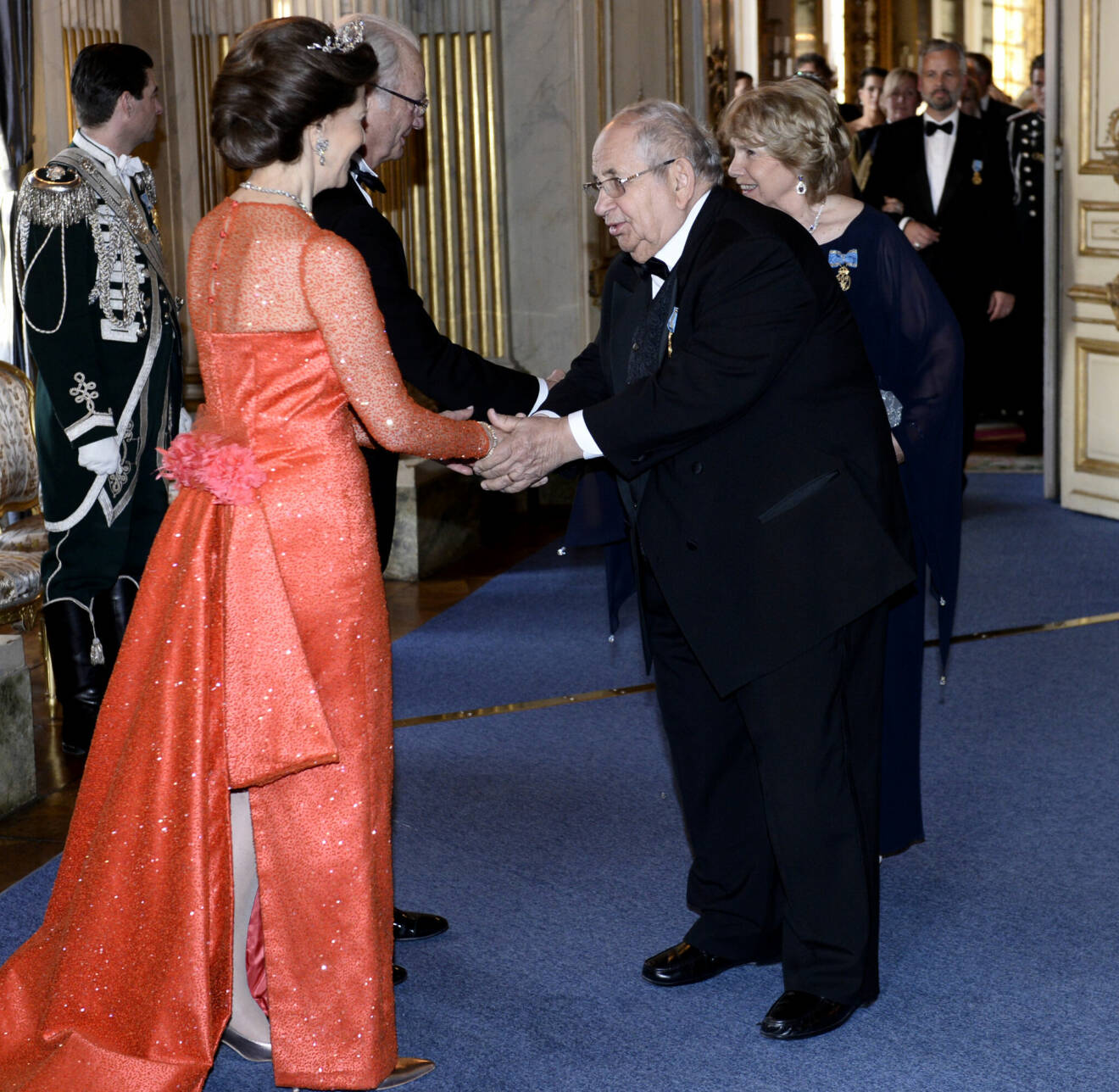 Prinsessan Margareta (eller Majda) och prins Raad på kungens 70-årsfest.