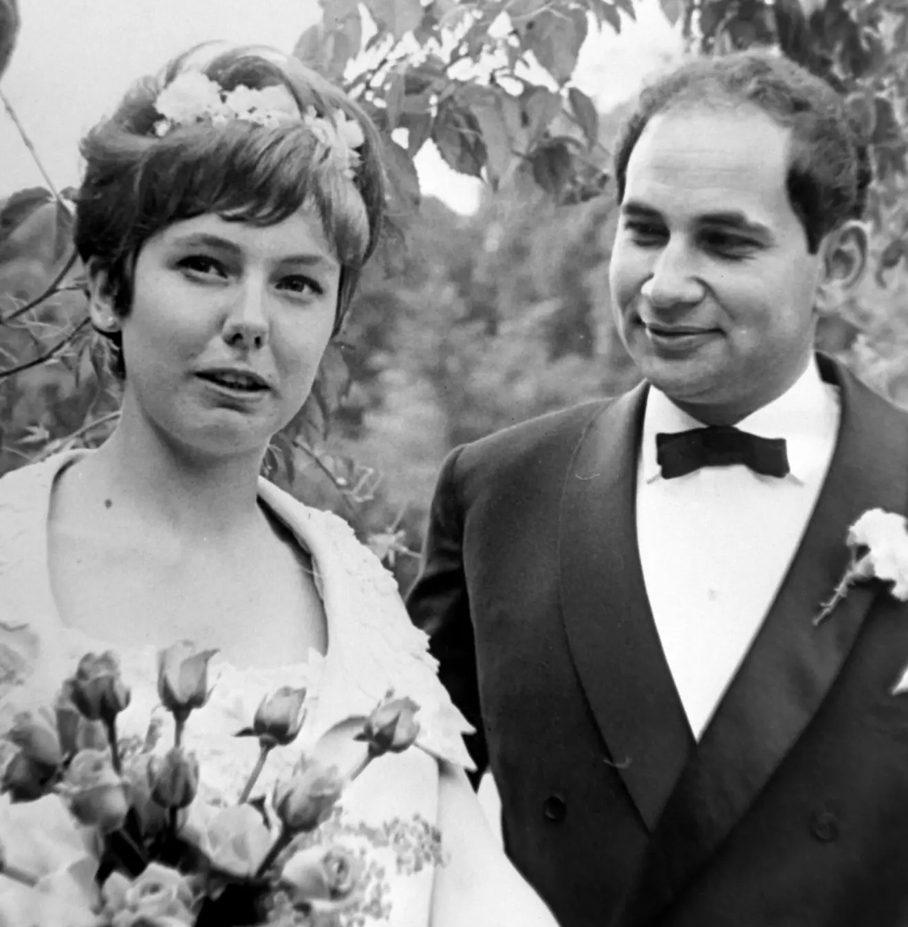 Margareta Lind med prins Raad av Jordanien vid bröllopet 1963