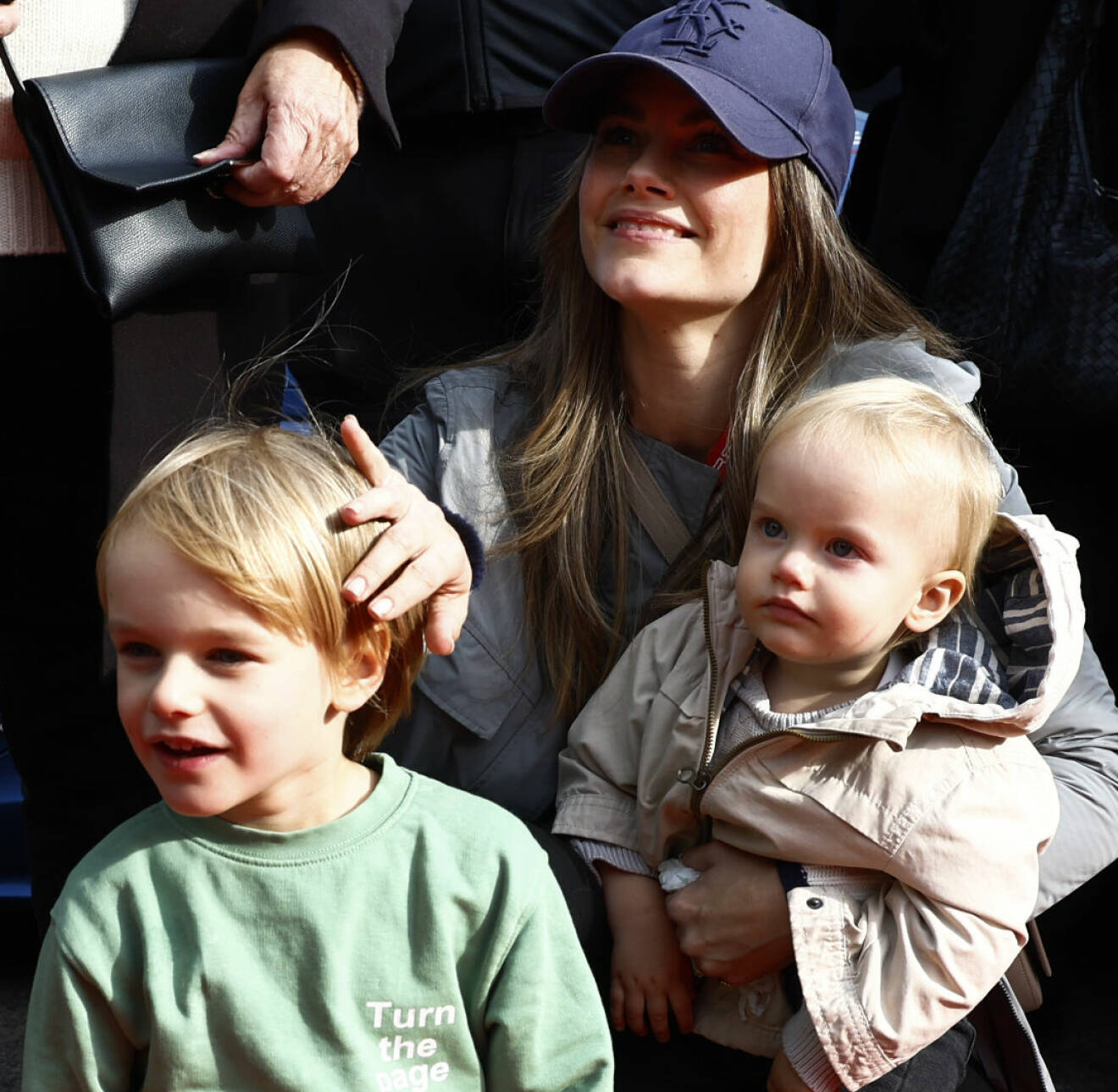 Prinsessan Sofia med sina barn prins Gabriel och prins Julian