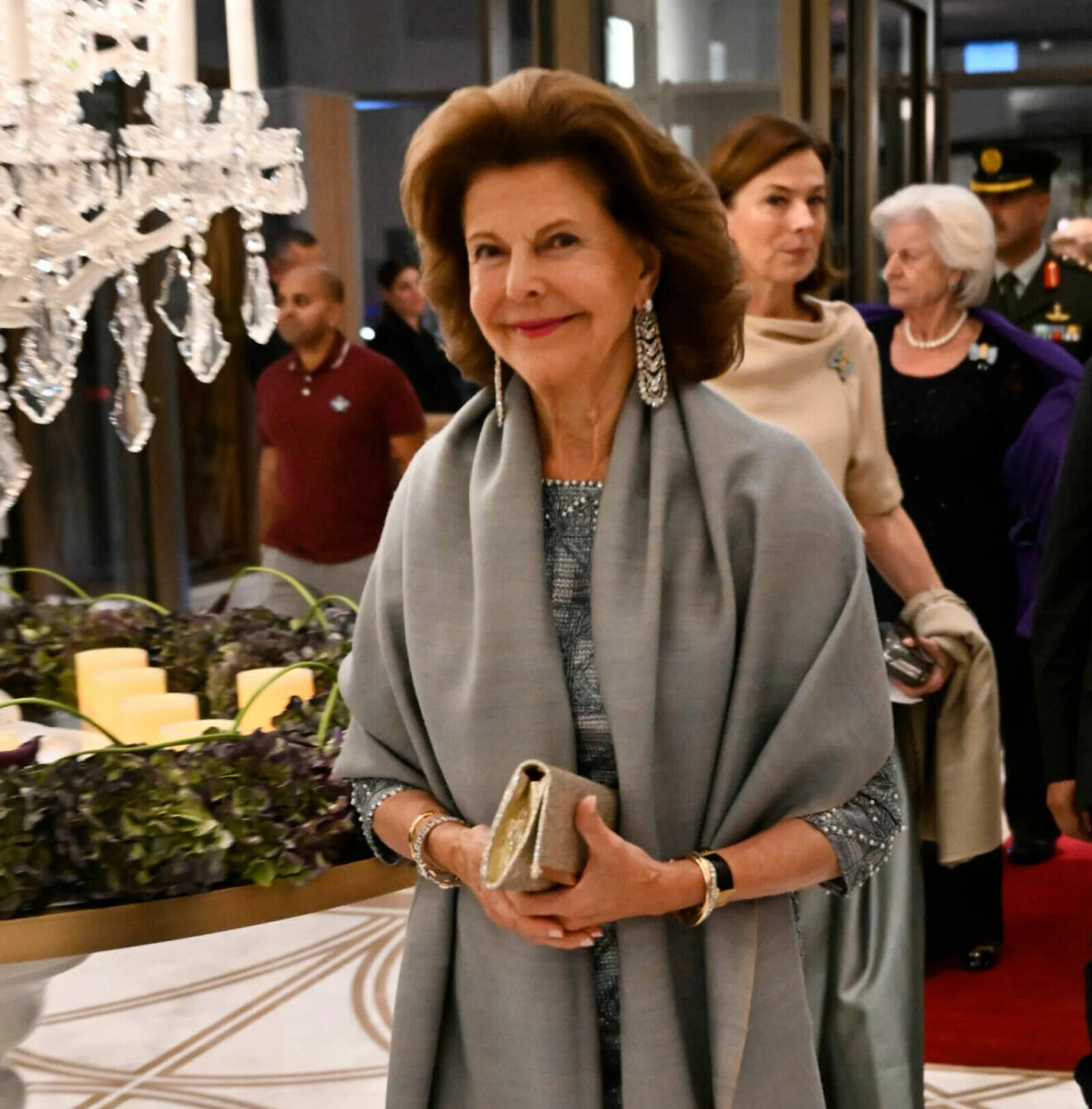 Drottning Silvia på galamiddag i Jordanien