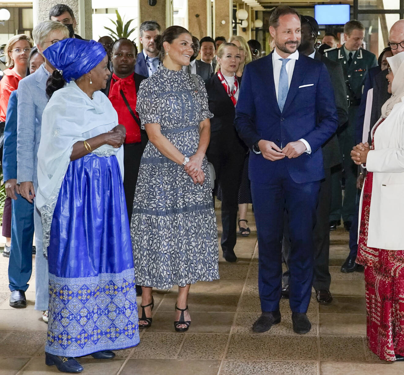 Kronprinsessan Victoria och kronprins Haakon i Nairobi i Kenya