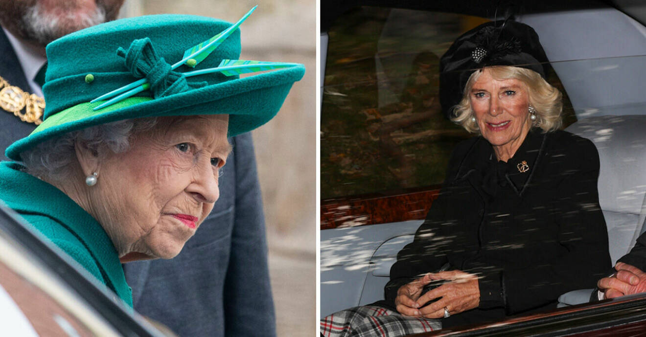 Drottning Elizabeth och drottninggemål Camilla