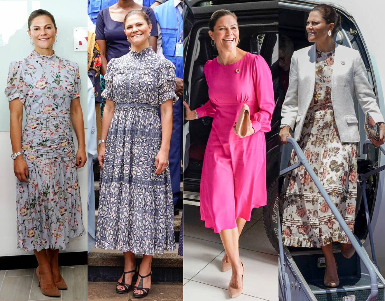 Kronprinsessan Victoria i klänningar från By Malina, Camilla Thulin och Ulla Johnson