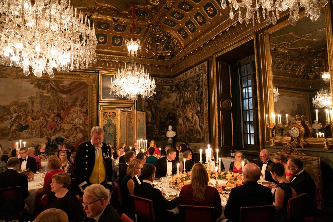 Kungens bord vid riksdagssupén 2022 – gästerna vid riksdagssupén 2022