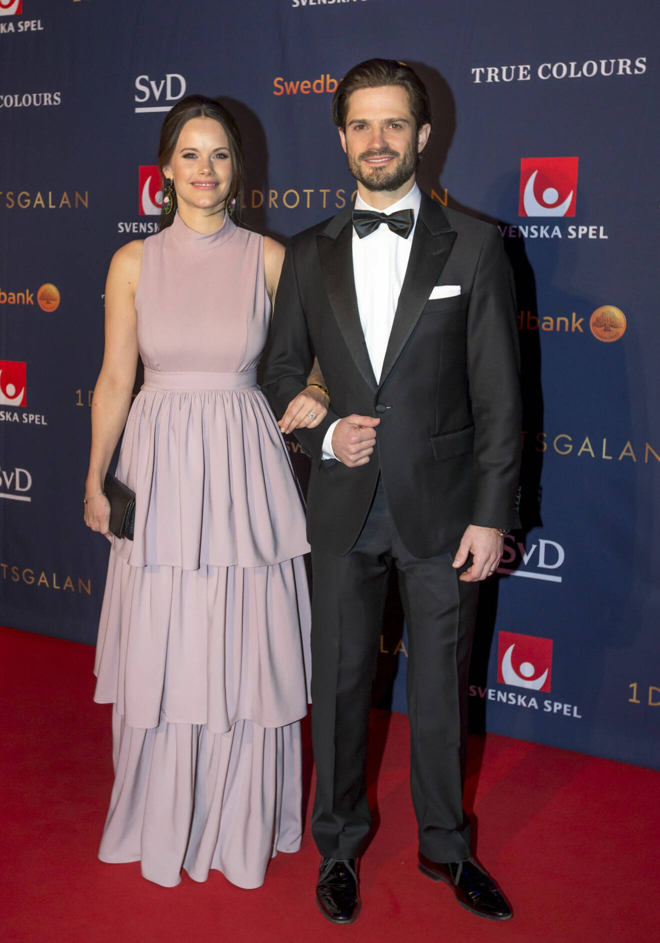 Prinsessan Sofia och prins Carl Philip på Idrottsgalan 2018