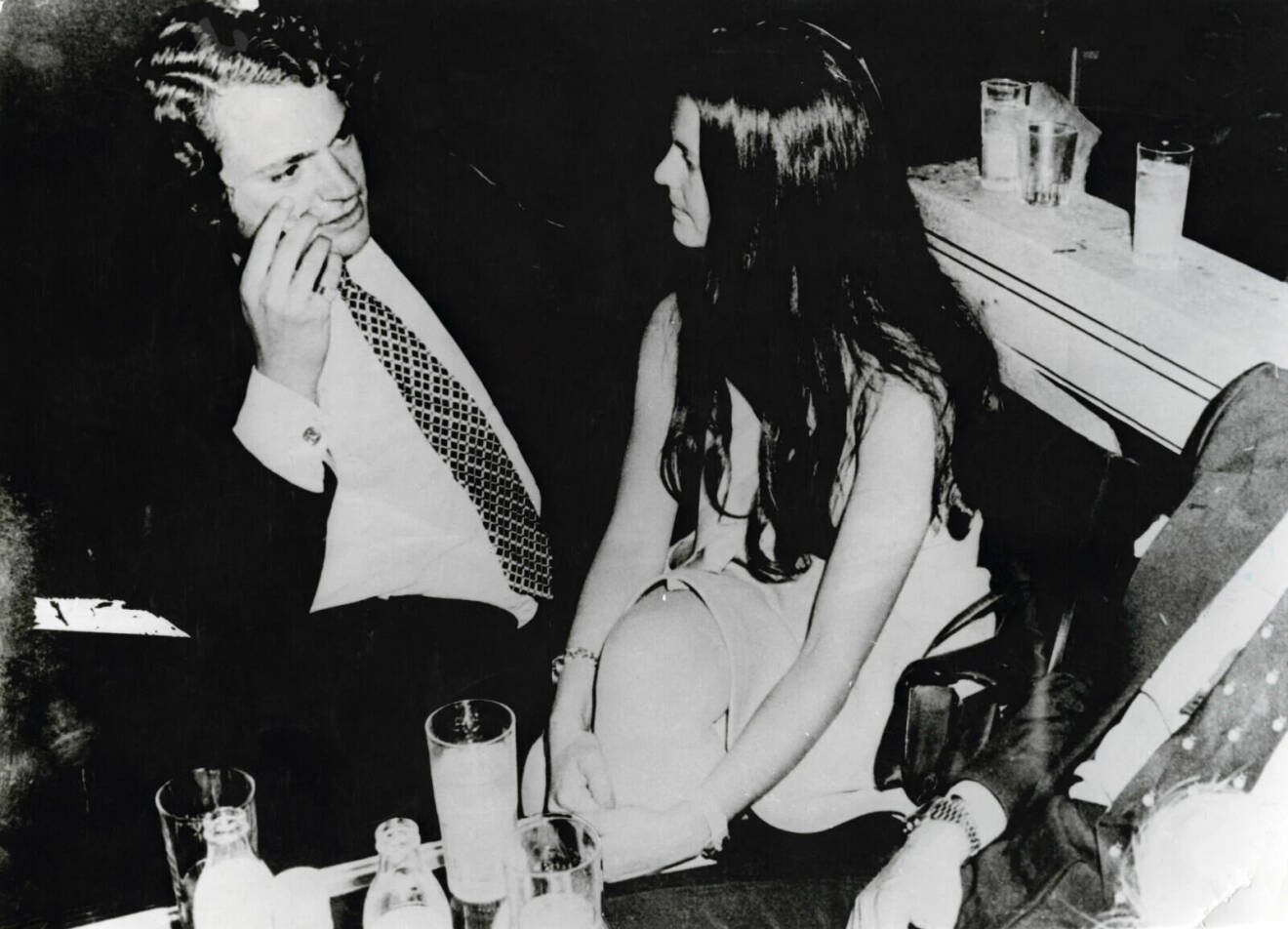 Kung Carl XVI Gustaf och dåvarande Silvia Sommerlath på ett diskotek 1972