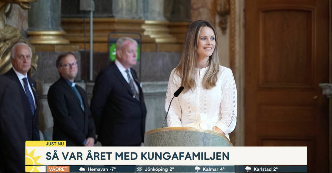 Prinsessan Sofia höll ett välkomsttal till alla ukrainska flyktingar i Slottskyrkan i Stockholm.