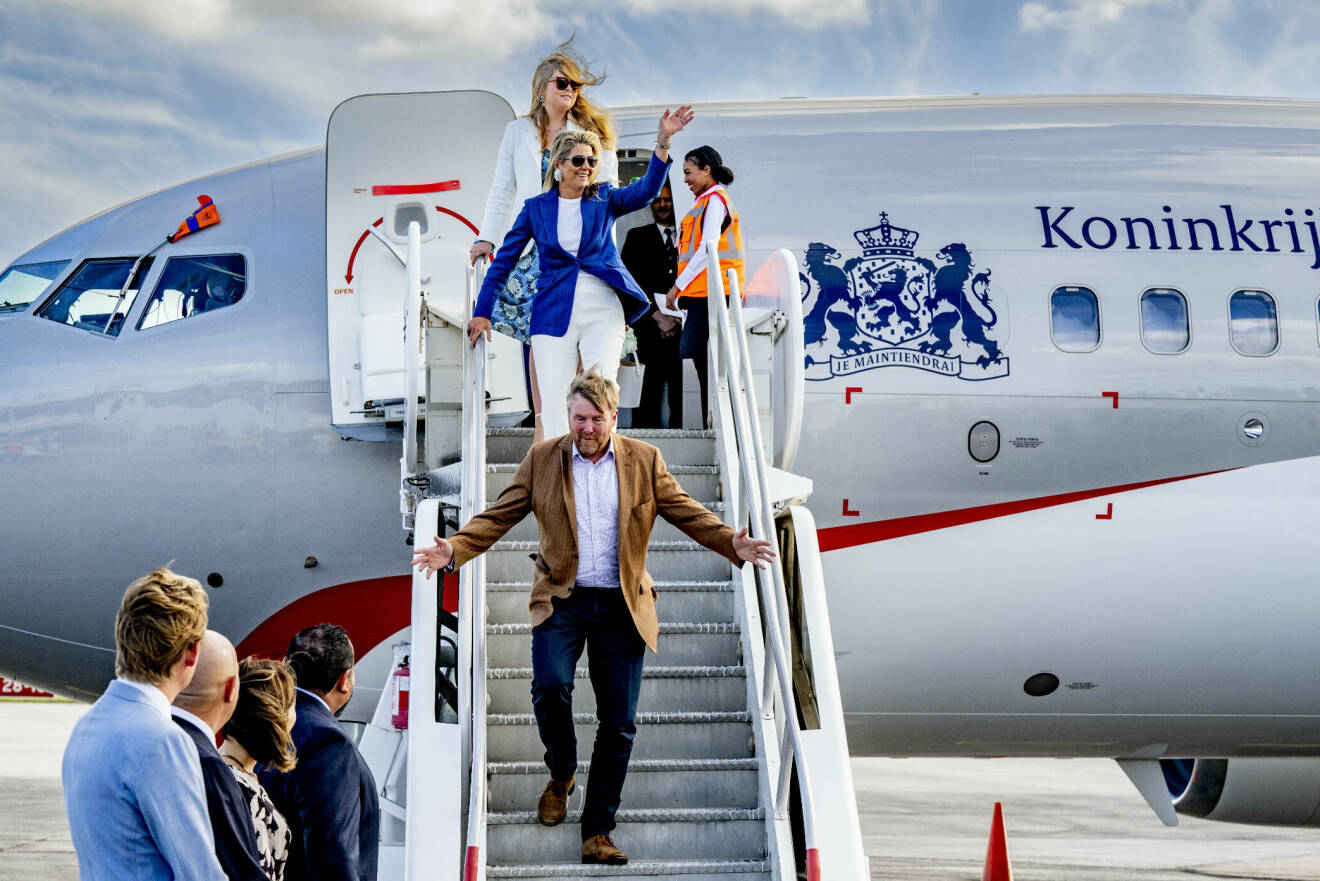 Holländska kungafamiljen på officiellt besök i Karibien