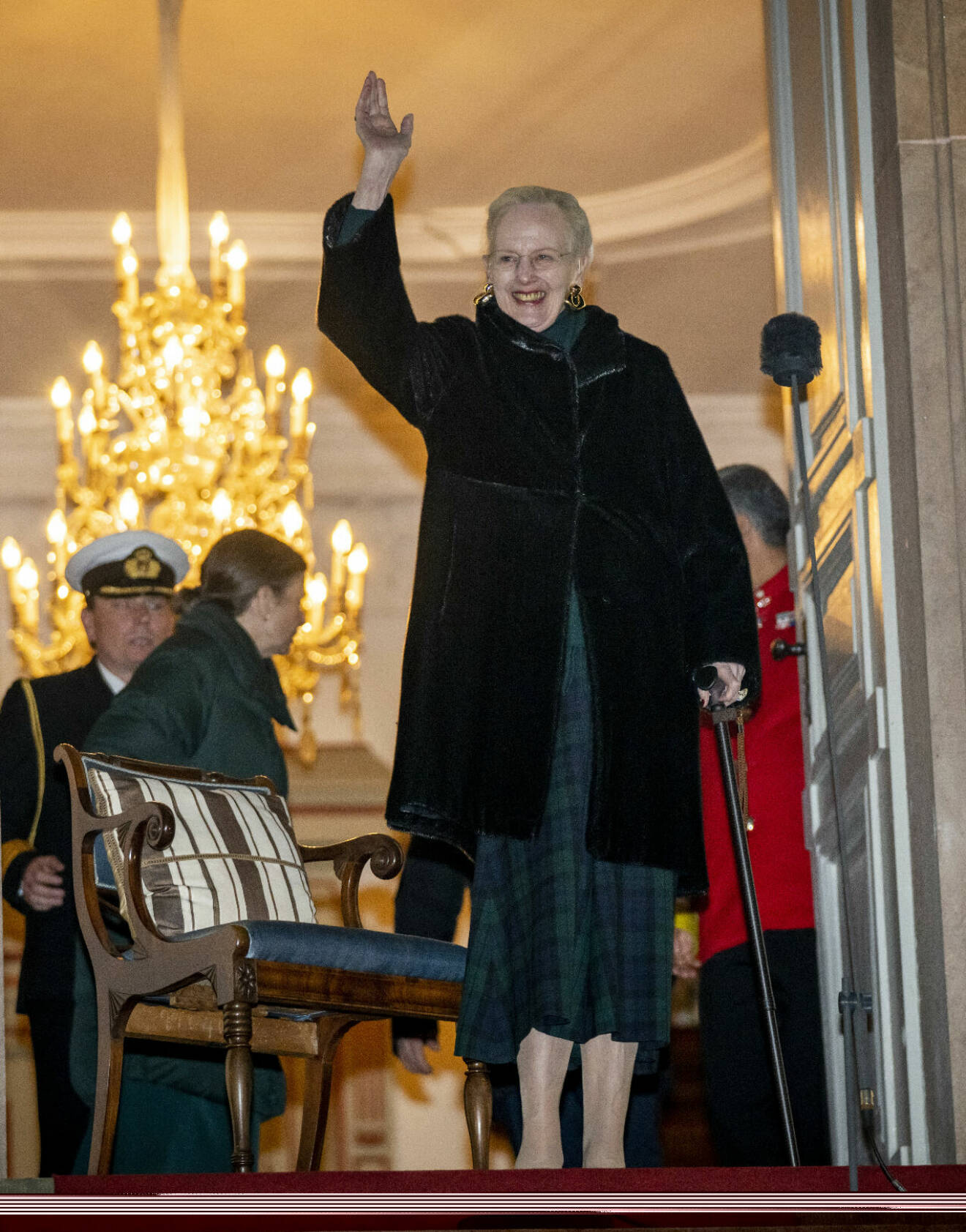 Första bilden på drottning Margrethe efter ryggoperationen