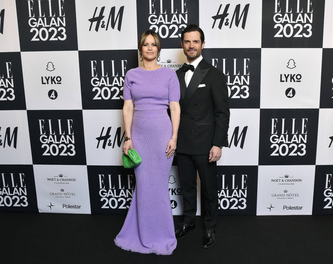 Prinsessan Sofia och prins Carl Philip på Elle-galan