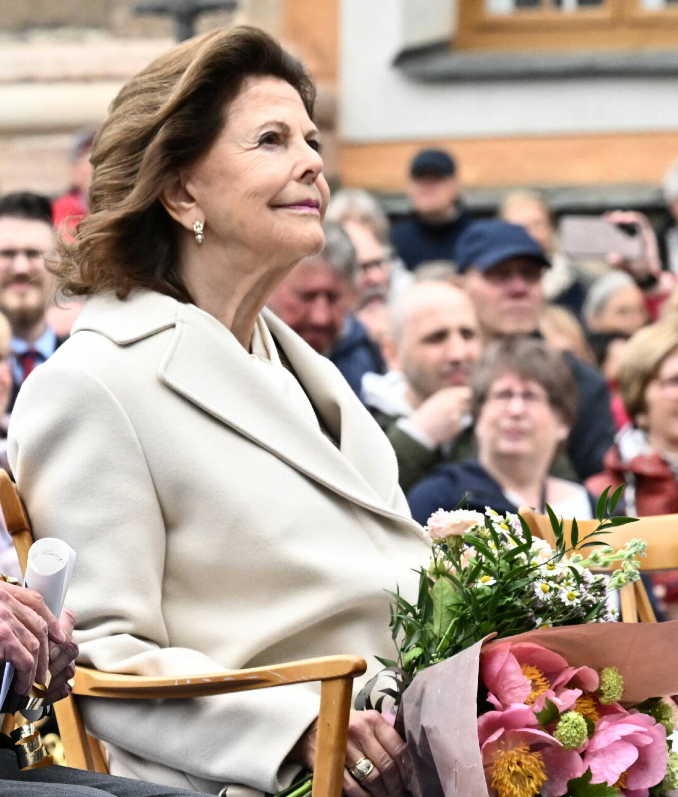 Drottning Silvia på besök i Kalmar för att fira kungen 50 år på tronen