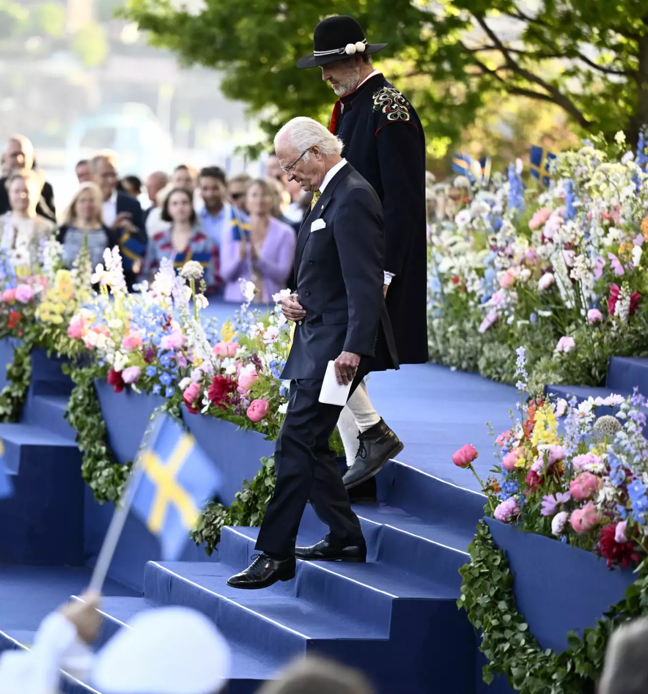 Nationaldagen 2023 – kungen vid firandet på Skansen