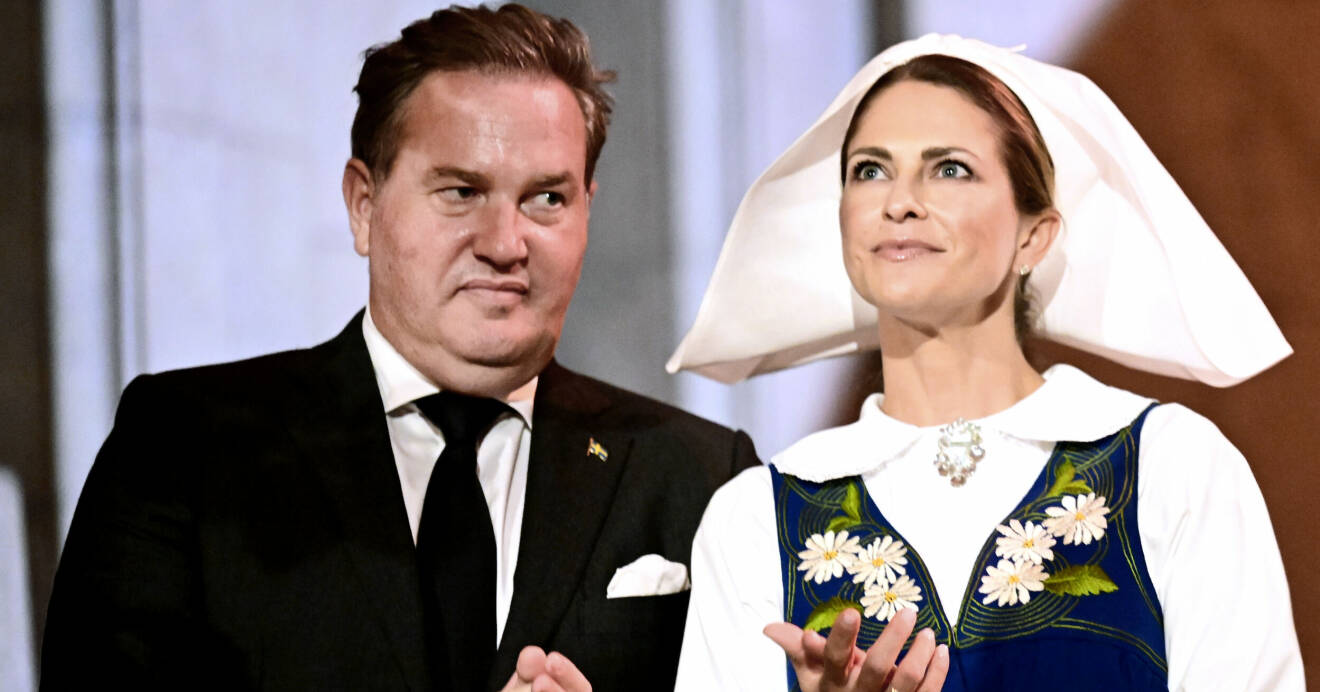 Chris O'Neill och prinsessan Madeleine firar nationaldagen i Stockholm