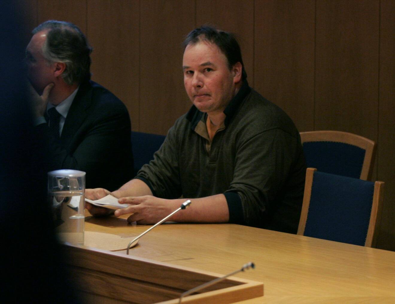 Gert van der Graaf vid häktningsförhandlingarna i Solna tingsrätt 2006.