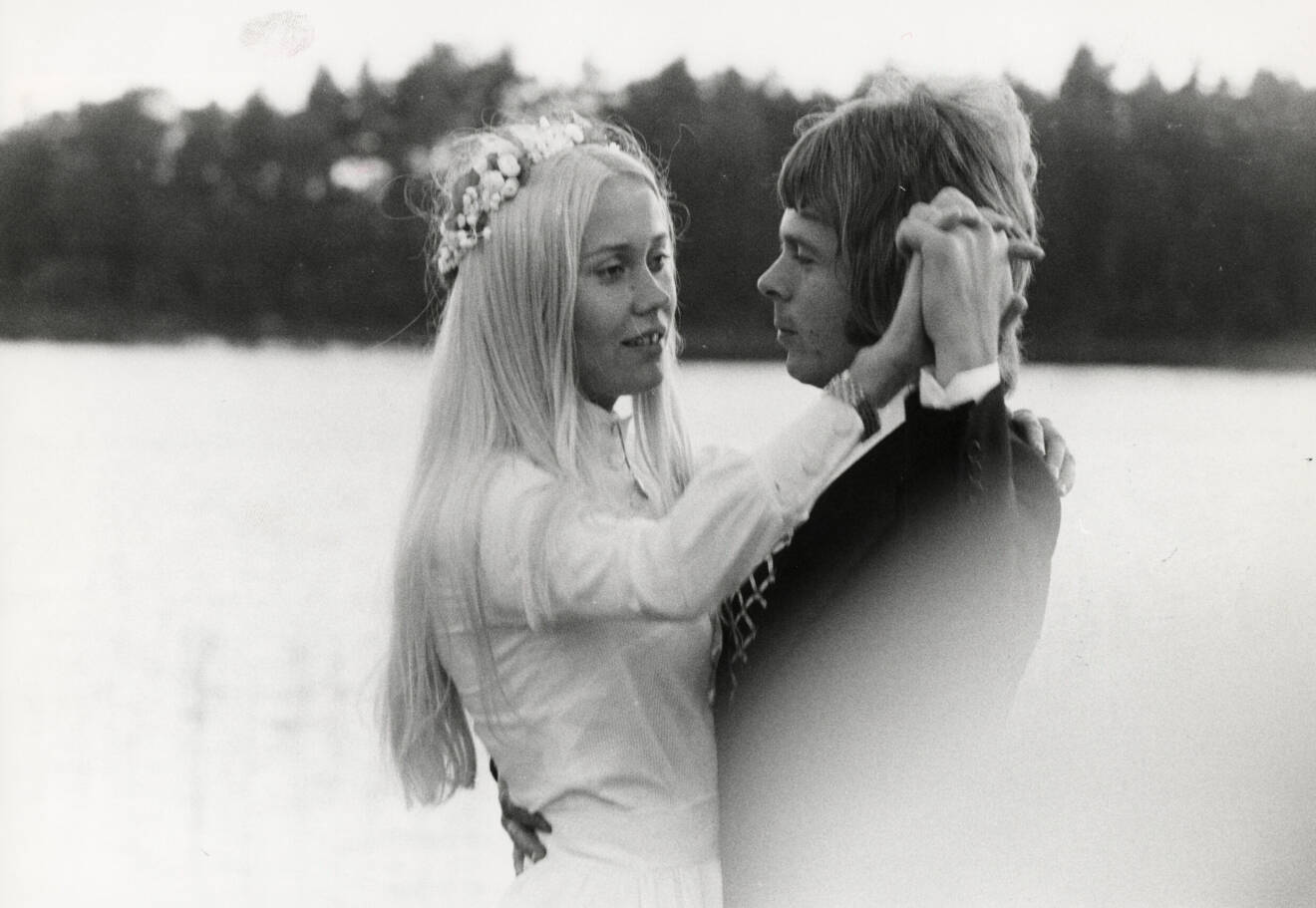 Agnetha Fältskog och Björn Ulvaeus bröllopsbild