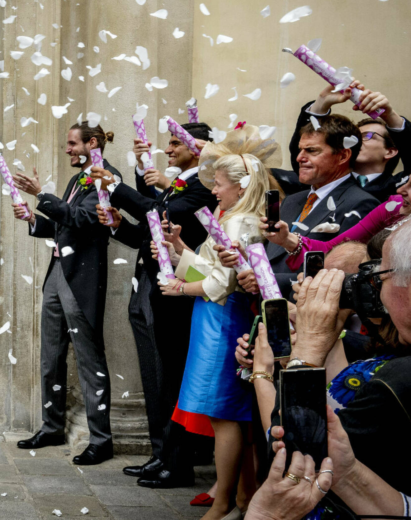 Gästerna på prins Johann-Wenzel av Liechtenstein och prinsessan Felicitas bröllop