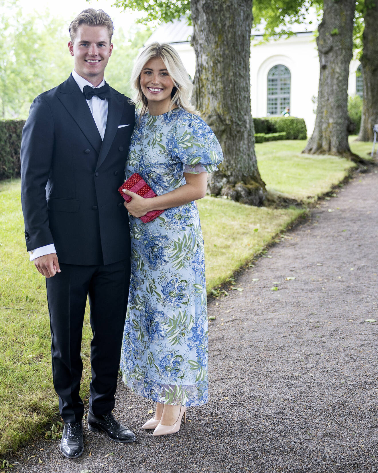 Prins Daniels systerdotter Hedvig Blom Söderström med sin man Victor Söderström, här på Sara Westlings bröllop