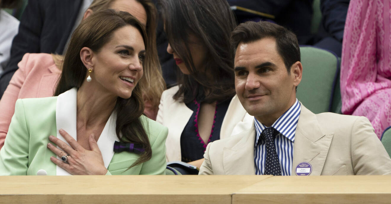 Kate Middleton och Roger Federer