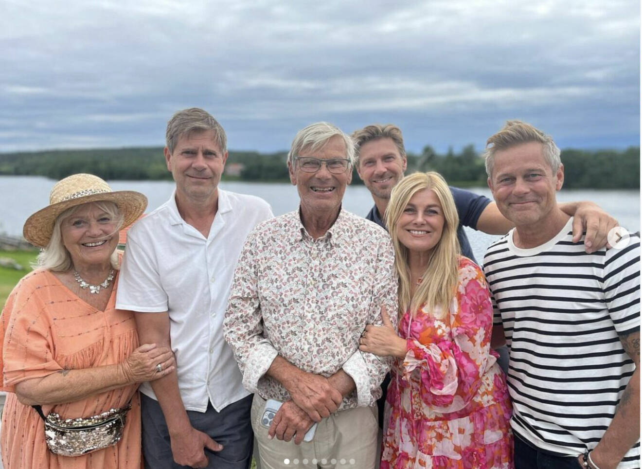 Pernilla Wahlgren med sin familj