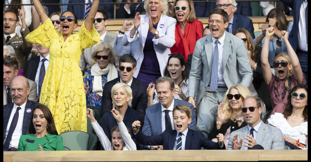 Brittiska kungafamiljen på Wimbledon