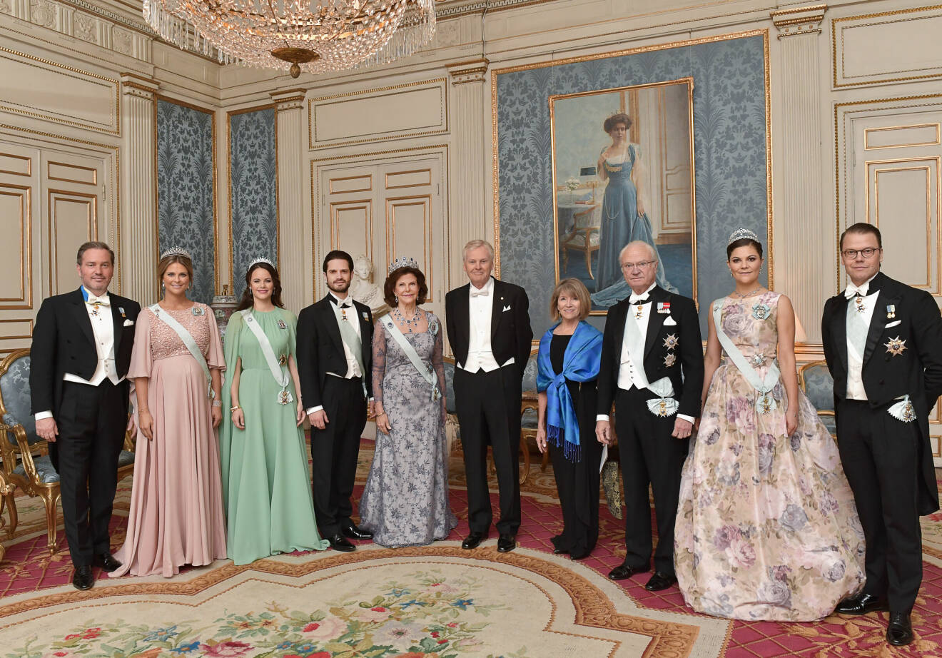 Chris O’Neill och prinsessan Madeleine på kungamiddag på Stockholms slott – kungens middag för Nobelpristagarna 2017