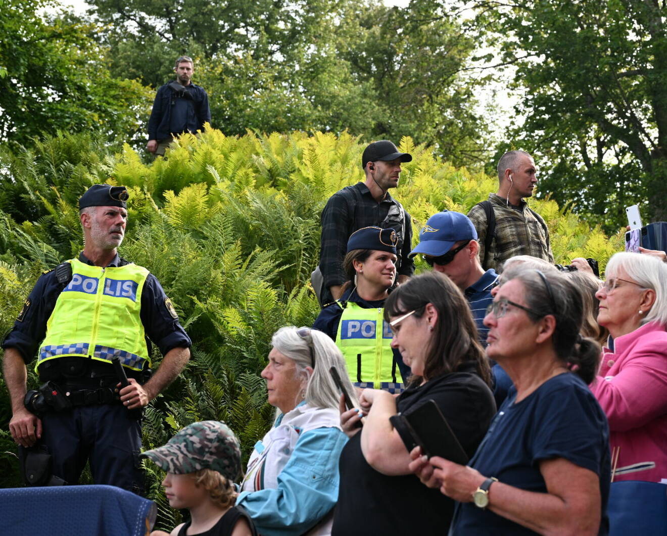 Polisinsatsen när kungaparet besökte Halmstad