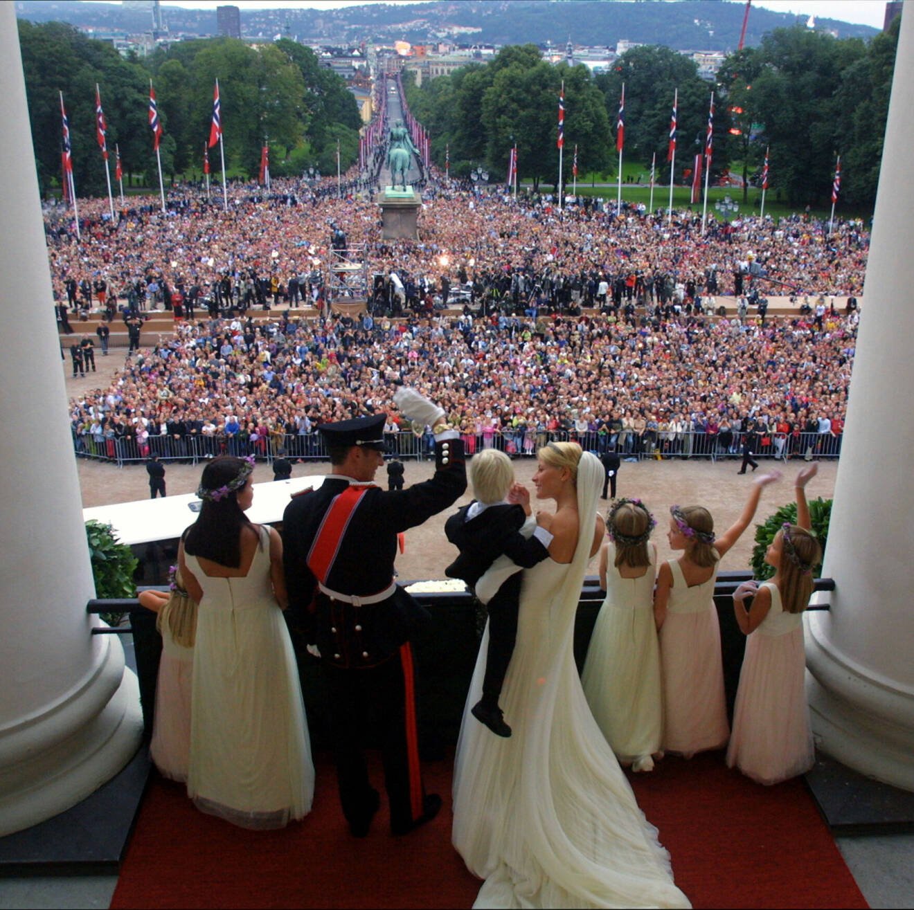 Kronprinsessan Mette-Marits och kronprins Haakons bröllop 2001
