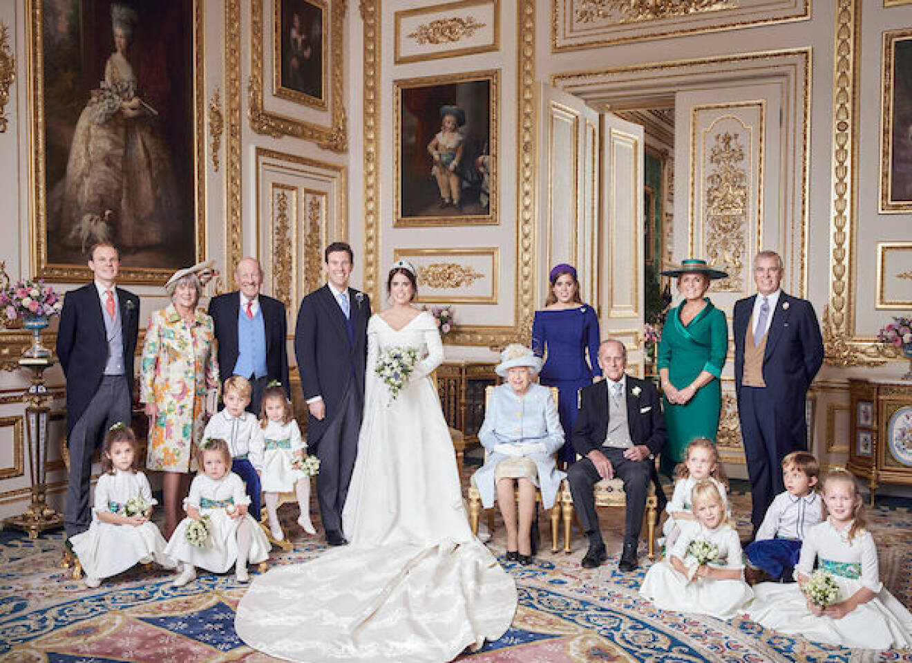 Fergie på sin dotter Eugenies bröllop tillsammans med brittiska kungafamiljen