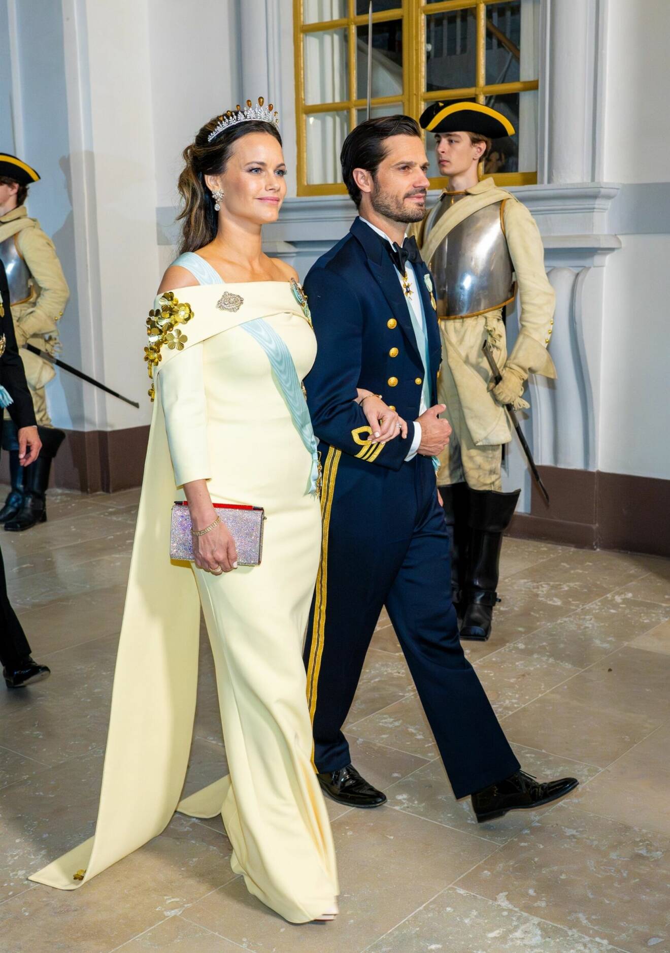 Prinsessan Sofia i gult när kungen firade 50 år på tronen