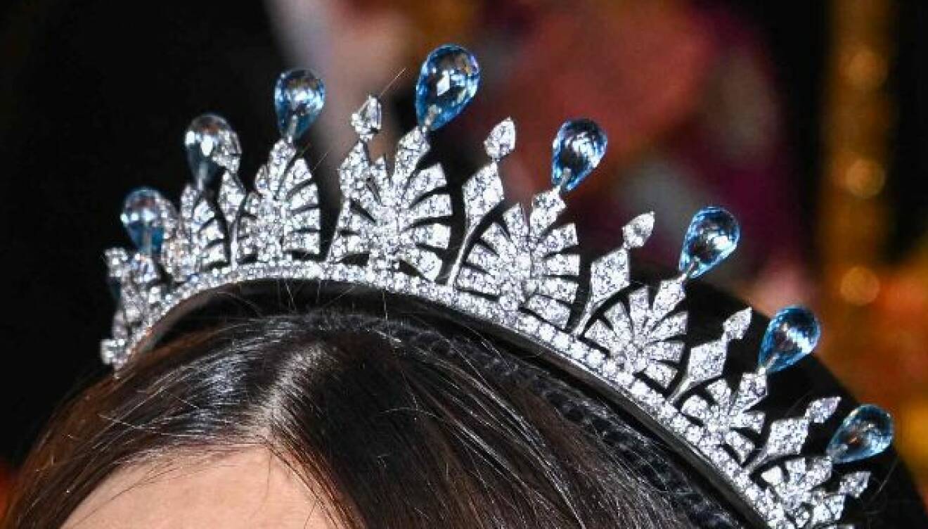 Prinsessan Sofias tiara med blå topaser