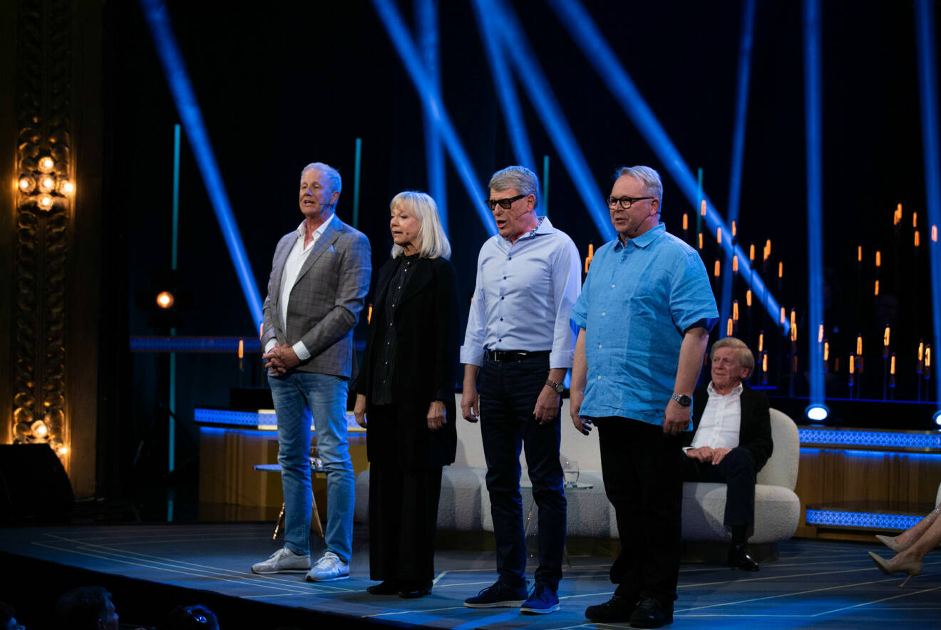 Anders Eriksson, Kerstin Granlund, Jan Rippe och Per Fritzell hyllar Claes Eriksson i Vilket liv