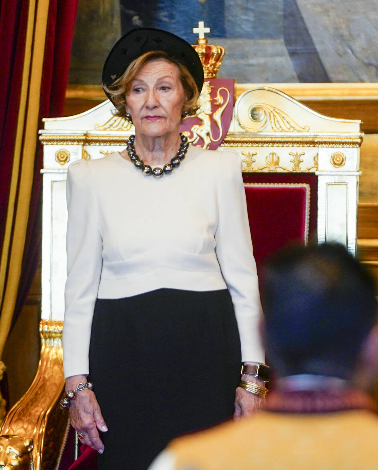 Drottning Sonja under norska Stortingets öppnande 2023