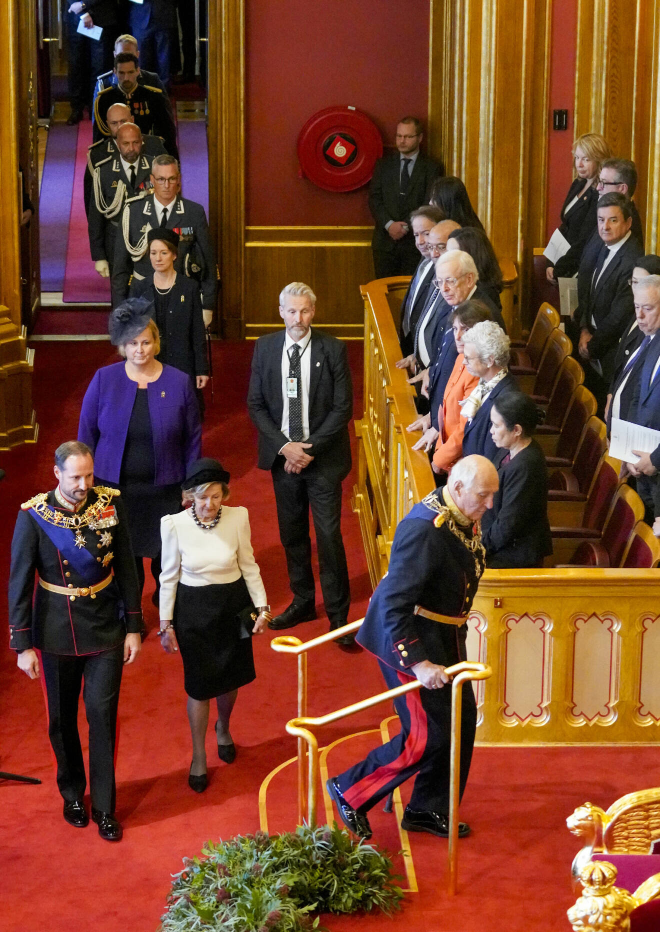 Norska kungafamiljen under norska Stortingets öppnande 2023