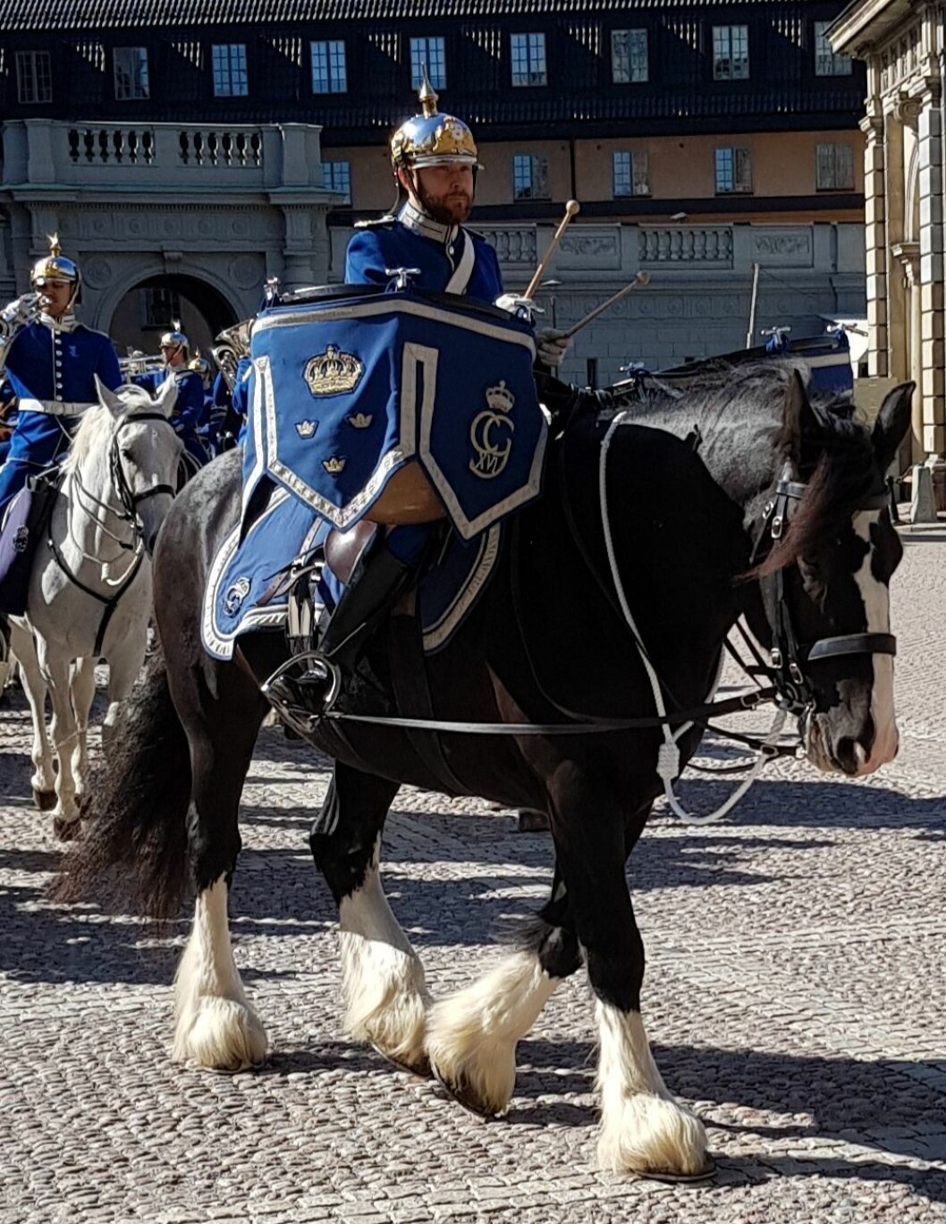 Oden under hans sista parad för den Beridna högvakten. Oden under hans sista parad för den Beridna högvakten, den 6 september.